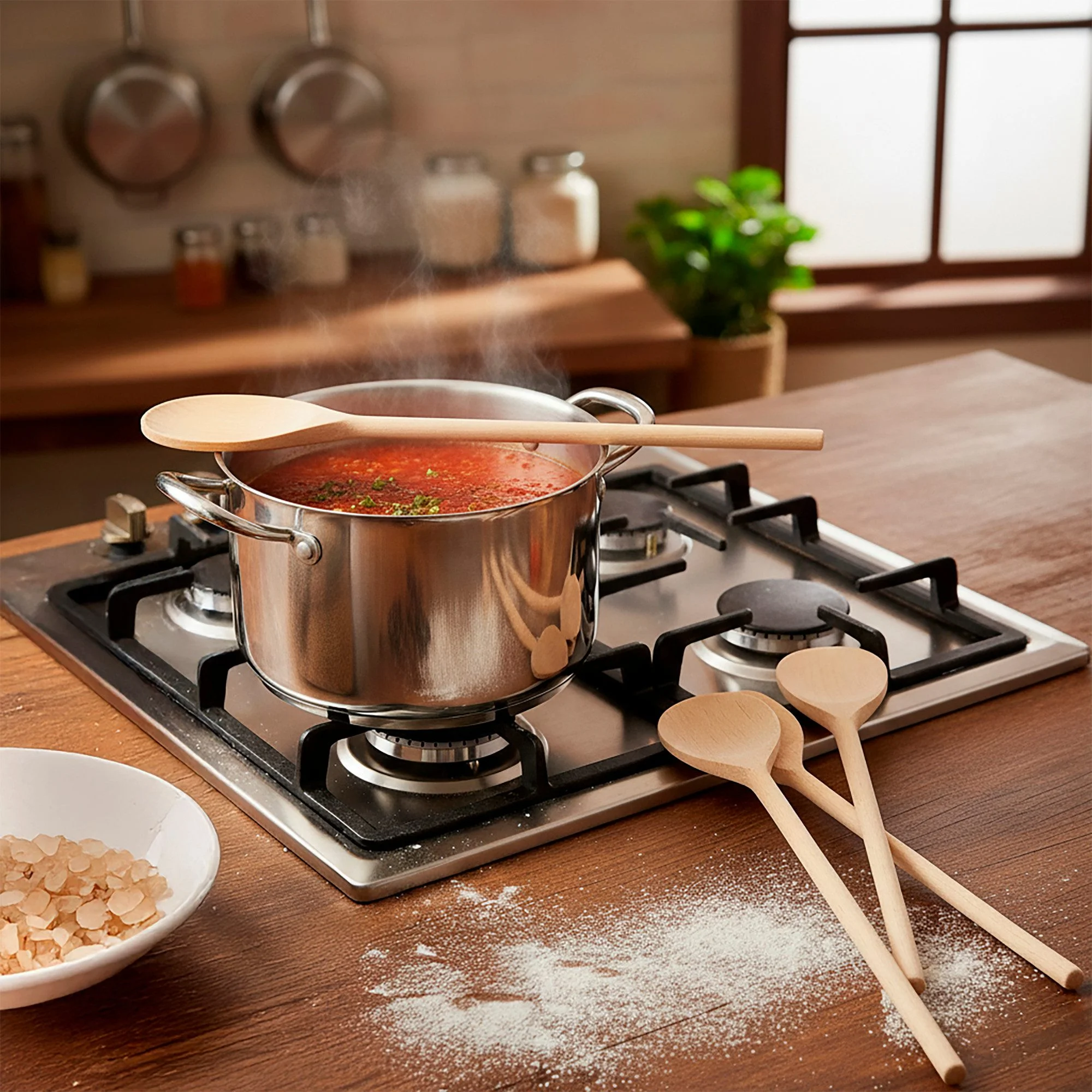 SOHFA Kochlöffel Holz Set – 5-teilig aus FSC®-zertifiziertem Buchenholz